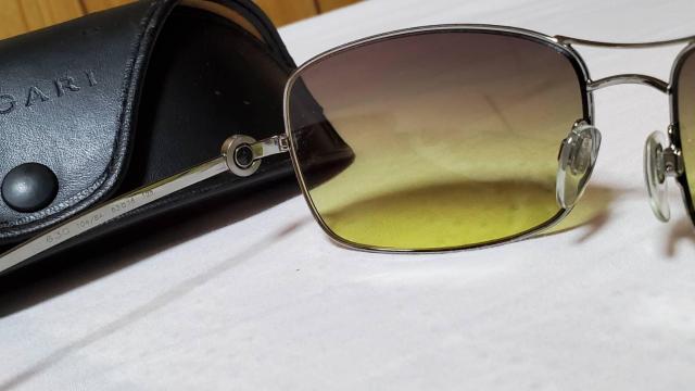 正規良 ブルガリ B-zeroリングアイコン×ブランドロゴ メタルフレームサングラス 茶カーキ 付属有 < ブランド  正規良 ブルガリ B-zeroリングアイコン×ブランドロゴ メタルフレームサングラス 茶カーキ 付属有 < ブランドの