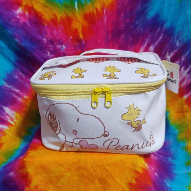 スヌーピー□バニティポーチ□メイクボックス□コスメバッグ□ < 女性ファッション  スヌーピー□バニティポーチ□メイクボックス□コスメバッグ□  < 女性ファッションの