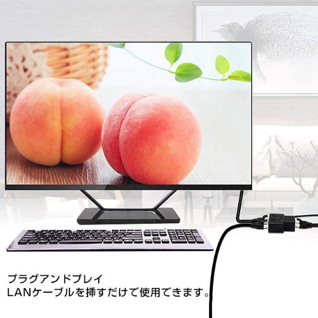 LAN分岐 100Mbps LANポート増設 拡張 アダプター RJ45 ラン中継コネクタ lanハブ2ポート ルーター ネット < PC本体/周辺機器 LAN分岐 100Mbps LANポート増設 拡張 アダプター RJ45 ラン中継コネクタ lanハブ2ポート ルーター ネット < PC本体/周辺機器の