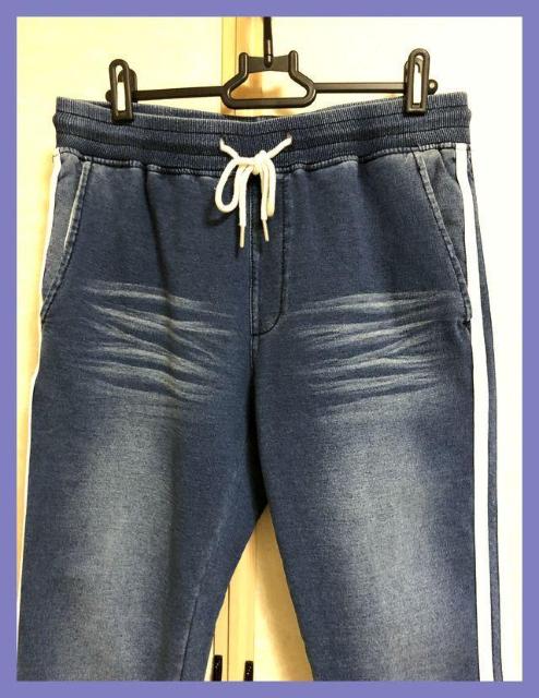 ☆WEGO☆超美品☆サイドラインデニム風ストレッチスウェットジョガーパンツL☆ < ブランド ☆WEGO☆超美品☆サイドラインデニム風ストレッチスウェットジョガーパンツL☆ < ブランドの