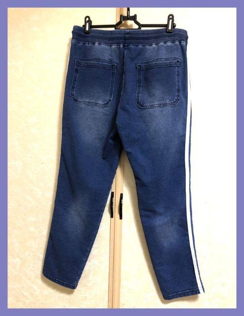 ☆WEGO☆超美品☆サイドラインデニム風ストレッチスウェットジョガーパンツL☆ < ブランド ☆WEGO☆超美品☆サイドラインデニム風ストレッチスウェットジョガーパンツL☆ < ブランドの