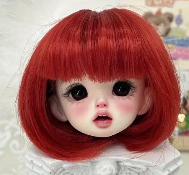 鮮やかなカラーのかわいいボーボーショートヘア1/6BJD ドールウィッグキャップ、高品質ソフトヘア高温ファイバー < ホビー 鮮やかなカラーのかわいいボーボーショートヘア1/6BJD ドールウィッグキャップ、高品質ソフトヘア高温ファイバー < ホビーの
