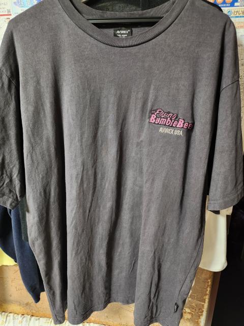 AVIREX アヴィレックス 刺繍 半袖Tシャツ Lチャコール < ブランド AVIREX アヴィレックス 刺繍 半袖Tシャツ Lチャコール < ブランドの