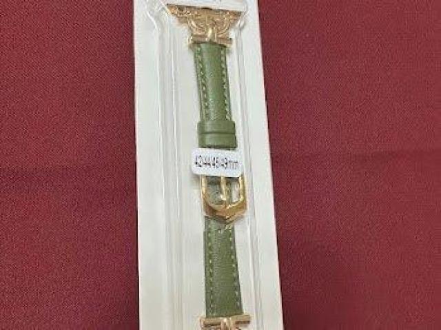 Apple Watch バンド 合皮 42/44/45mm グリーン+ゴールド < 女性アクセサリー/時計 Apple Watch バンド 合皮 42/44/45mm グリーン+ゴールド < 女性アクセサリー/時計の