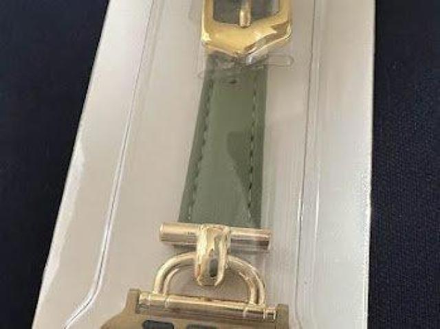 Apple Watch バンド 合皮 42/44/45mm グリーン+ゴールド < 女性アクセサリー/時計 Apple Watch バンド 合皮 42/44/45mm グリーン+ゴールド < 女性アクセサリー/時計の