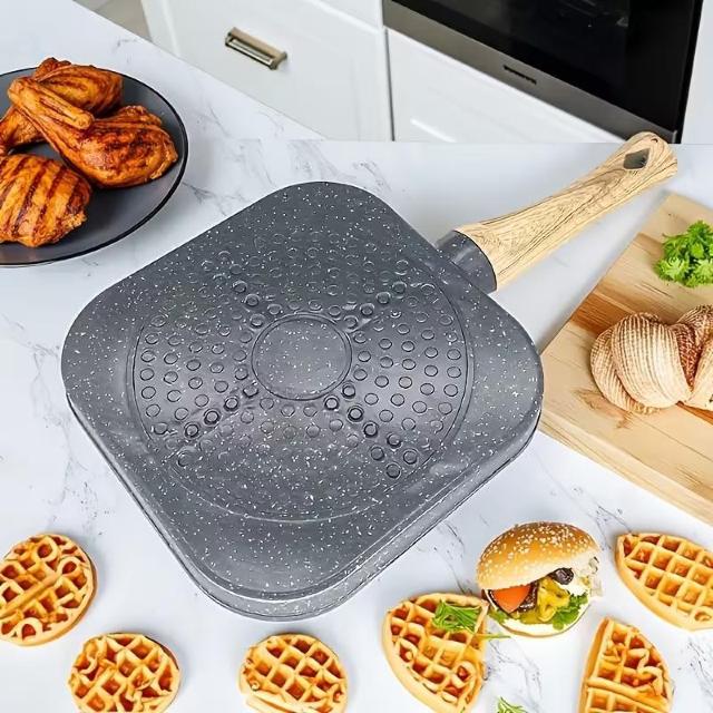 超お買い得1490円★多機能4穴ノンスティックフライパン 卵・パンケーキ・バーガー用 - 耐久性アルミニウム合金&木製ハンドル < インテリア/ライフ 超お買い得1490円★多機能4穴ノンスティックフライパン 卵・パンケーキ・バーガー用 - 耐久性アルミニウム合金&木製ハンドル < インテリア/ライフの