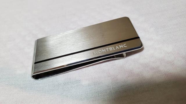正規 モンブラン コントラストライン クラシックマネークリップ シルバー エンブレムライン 財布 < 男性ファッション  正規 モンブラン コントラストライン クラシックマネークリップ シルバー エンブレムライン 財布 < 男性ファッションの