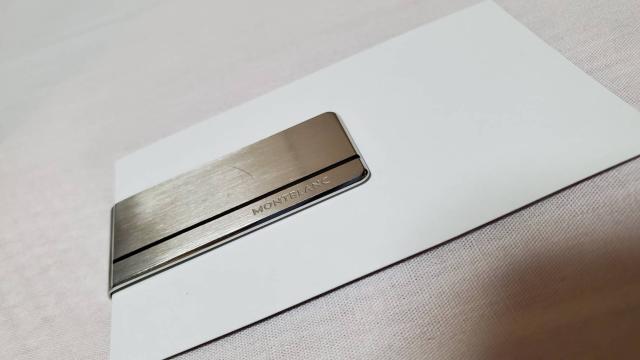 正規 モンブラン コントラストライン クラシックマネークリップ シルバー エンブレムライン 財布 < 男性ファッション  正規 モンブラン コントラストライン クラシックマネークリップ シルバー エンブレムライン 財布 < 男性ファッションの