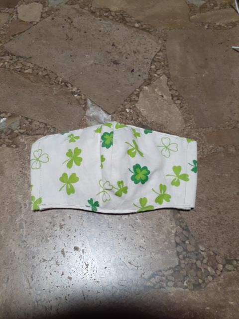 ハンドメイド・マスクカバー・クローバー柄 < 女性ファッション  ハンドメイド・マスクカバー・クローバー柄  < 女性ファッションの