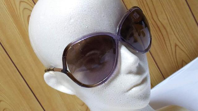 正規美 激レア トムフォード クリアグラデーション サングラス 紫×茶 リフレクションバンブーフルフレーム 男女兼用可〇付属有 < ブランド  正規美 激レア トムフォード クリアグラデーション サングラス 紫×茶 リフレクションバンブーフルフレーム 男女兼用可〇付属有 < ブランドの
