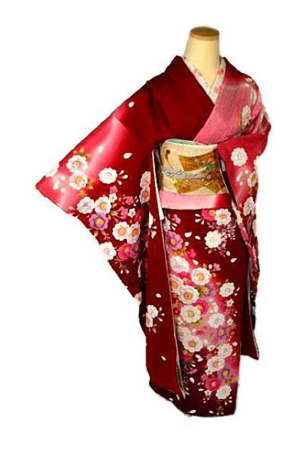 振袖 中古 最高峰 新品同様 魔除けの赤 暈染め 銀通し地 金糸 刺繍 枝垂れ桜 藤 身丈162cm 裄丈65.5cm T2917 < 女性ファッション  振袖 中古 最高峰 新品同様 魔除けの赤 暈染め 銀通し地 金糸 刺繍 枝垂れ桜 藤 身丈162cm 裄丈65.5cm T2917  < 女性ファッションの