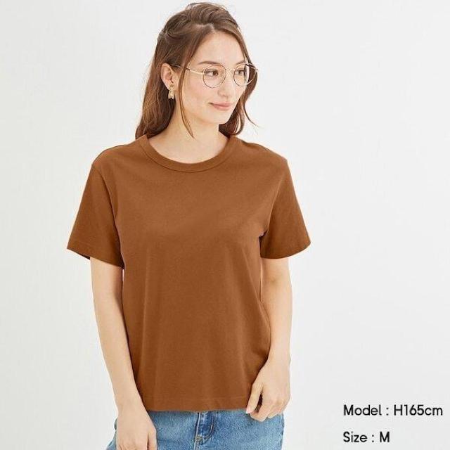 GUカラークルーネックT(半袖)  Mサイズ  オレンジ ORANGE 綿100% < ブランド  GUカラークルーネックT(半袖)  Mサイズ  オレンジ ORANGE 綿100%  < ブランドの