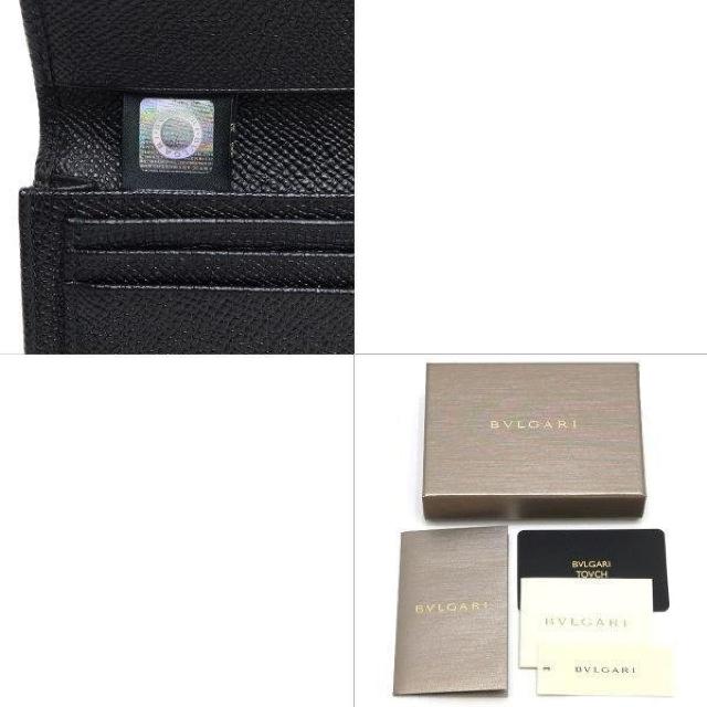 ◆ 本物 新品同様 ◆ BVLGARI ブルガリ カードホルダー カードケース 名刺入れ レザー ブラック 黒 箱 30400 < ブランド  ◆ 本物 新品同様 ◆ BVLGARI ブルガリ カードホルダー カードケース 名刺入れ レザー ブラック 黒 箱 30400 < ブランドの
