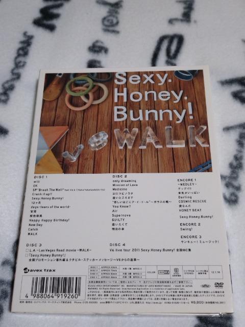 V6 DVD「live tour 2011 Sexy.Honey.Bunny! 」 WALK盤 < タレントグッズ  V6 DVD「live tour 2011 Sexy.Honey.Bunny! 」 WALK盤 < タレントグッズの