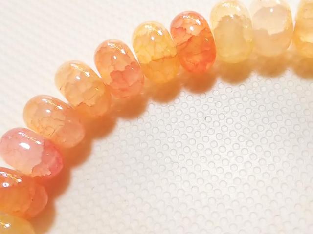 天然石★龍紋瑪瑙(オレンジ) 8mm ブレス < 女性アクセサリー/時計 天然石★龍紋瑪瑙(オレンジ) 8mm ブレス < 女性アクセサリー/時計の