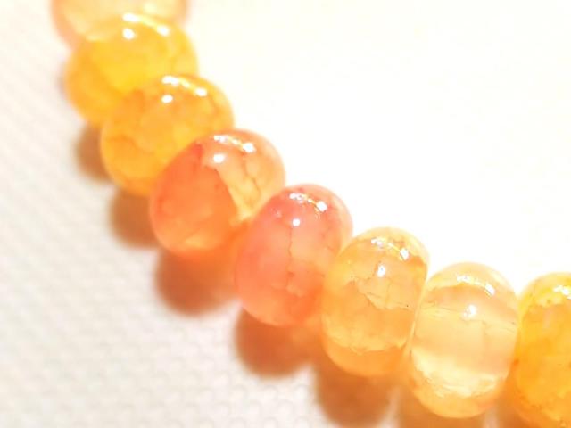 天然石★龍紋瑪瑙(オレンジ) 8mm ブレス < 女性アクセサリー/時計 天然石★龍紋瑪瑙(オレンジ) 8mm ブレス < 女性アクセサリー/時計の