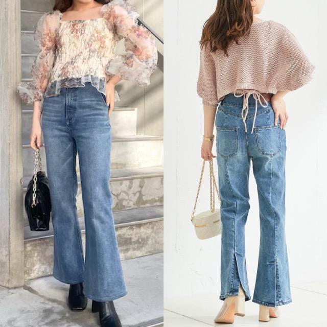 chico★裾スリットフレアデニムパンツ★ < ブランド chico★裾スリットフレアデニムパンツ★ < ブランドの