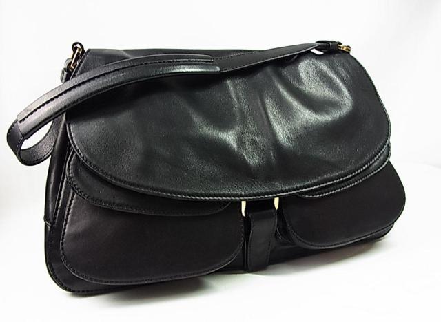 激安良品★正規品 美品 BRUNO MAGLI(ブルーノマリ) ラムスキンレザー ショルダーバッグ ブラック < ブランド 激安良品★正規品 美品 BRUNO MAGLI(ブルーノマリ) ラムスキンレザー ショルダーバッグ ブラック < ブランドの