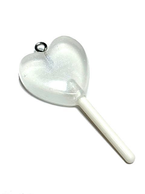 877 乳白色 ハート型ロリポップ 1個 キャンディ 樹脂チャーム アクセサリーパーツ < ペット/手芸/園芸 877 乳白色 ハート型ロリポップ 1個 キャンディ 樹脂チャーム アクセサリーパーツ < ペット/手芸/園芸の