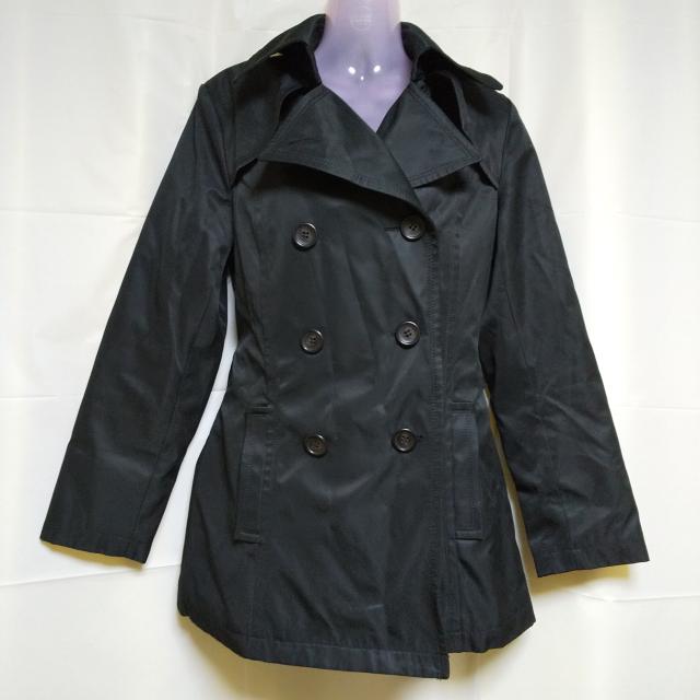C.D.S BASIC★中綿トレンチコート★中古品 黒 < 女性ファッション  C.D.S BASIC★中綿トレンチコート★中古品 黒  < 女性ファッションの