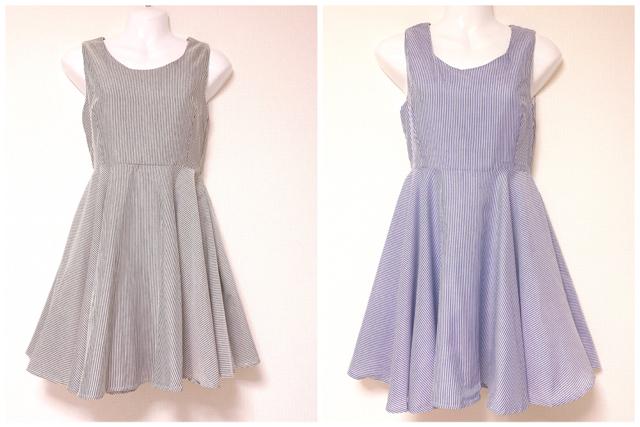 ストライプアシンメトリーフレアミニドレスワンピース赤白レッド < ブランド ストライプアシンメトリーフレアミニドレスワンピース赤白レッド < ブランドの