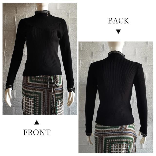 送料無料 新品 ニットトップス ハイネック きれいめ < 女性ファッション  送料無料 新品 ニットトップス ハイネック きれいめ < 女性ファッションの