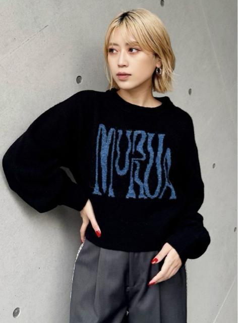 MURUA ロゴデザインニット < ブランド  MURUA ロゴデザインニット < ブランドの