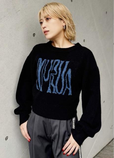 MURUA ロゴデザインニット < ブランド  MURUA ロゴデザインニット < ブランドの