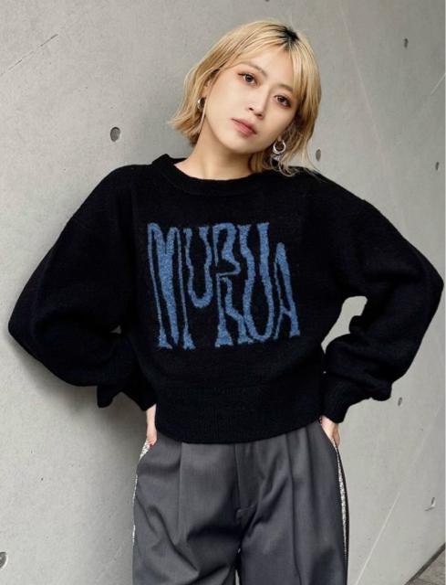 MURUA ロゴデザインニット < ブランド  MURUA ロゴデザインニット < ブランドの
