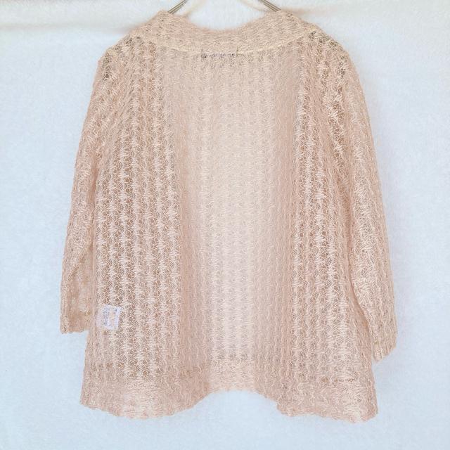 EGOIST 五分袖 半袖 レース編み ボレロ カーディガン ベージュ フリー N2m < ブランド EGOIST 五分袖 半袖 レース編み ボレロ カーディガン ベージュ フリー N2m < ブランドの