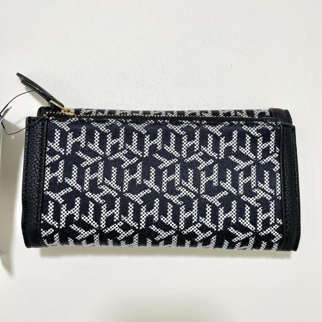 トミーヒルフィガー 長財布 ウォレット 三つ折り 総柄 レディース 黒 ブラック < ブランド トミーヒルフィガー 長財布 ウォレット 三つ折り 総柄 レディース 黒 ブラック < ブランドの