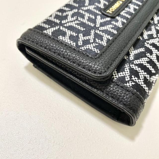 トミーヒルフィガー 長財布 ウォレット 三つ折り 総柄 レディース 黒 ブラック < ブランド トミーヒルフィガー 長財布 ウォレット 三つ折り 総柄 レディース 黒 ブラック < ブランドの