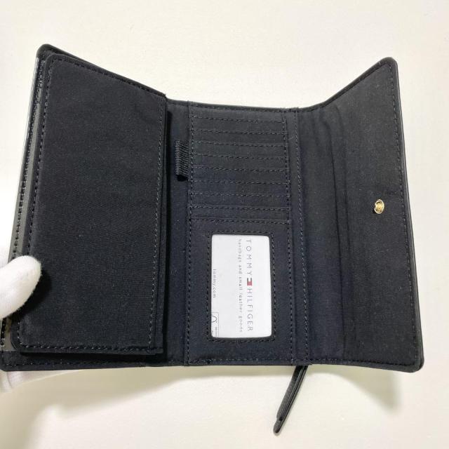 トミーヒルフィガー 長財布 ウォレット 三つ折り 総柄 レディース 黒 ブラック < ブランド トミーヒルフィガー 長財布 ウォレット 三つ折り 総柄 レディース 黒 ブラック < ブランドの