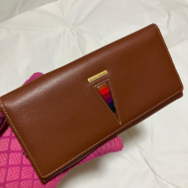 【アンティーク】【Seven Charm】 レザー / がま口 / 長財布 茶 < 女性ファッション 【アンティーク】【Seven Charm】 レザー / がま口 / 長財布 茶 < 女性ファッションの