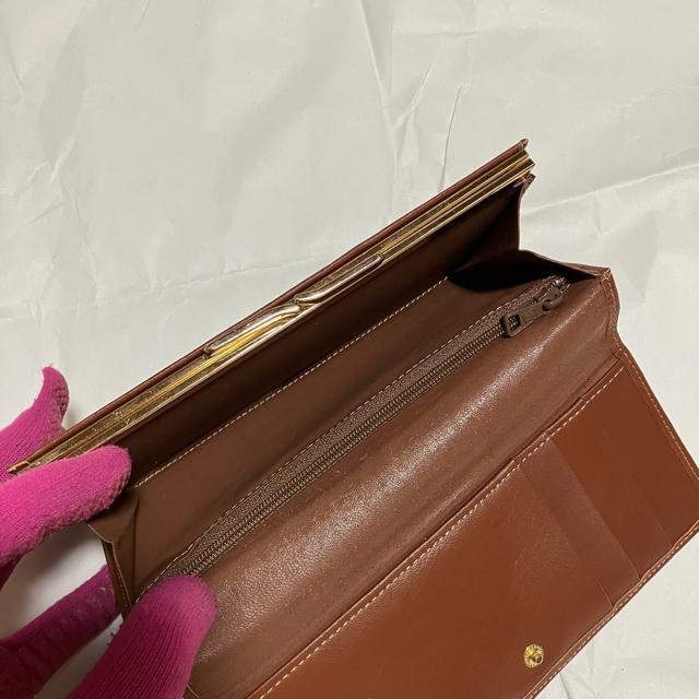【アンティーク】【Seven Charm】 レザー / がま口 / 長財布 茶 < 女性ファッション 【アンティーク】【Seven Charm】 レザー / がま口 / 長財布 茶 < 女性ファッションの