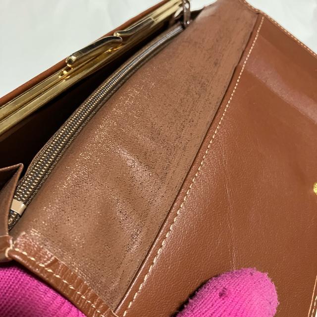 【アンティーク】【Seven Charm】 レザー / がま口 / 長財布 茶 < 女性ファッション 【アンティーク】【Seven Charm】 レザー / がま口 / 長財布 茶 < 女性ファッションの