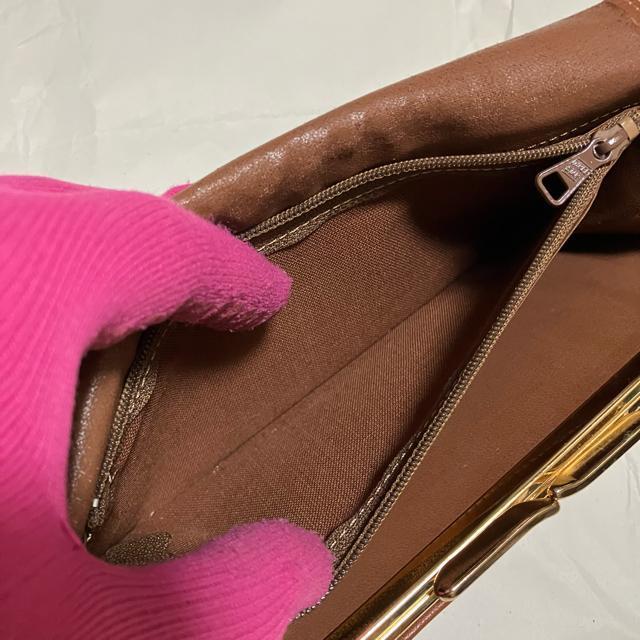 【アンティーク】【Seven Charm】 レザー / がま口 / 長財布 茶 < 女性ファッション 【アンティーク】【Seven Charm】 レザー / がま口 / 長財布 茶 < 女性ファッションの