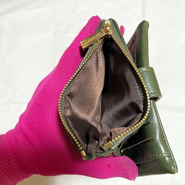 【美品】【FOREVER FOR YOU】 二つ折り財布 / グリーン系 < 女性ファッション 【美品】【FOREVER FOR YOU】 二つ折り財布 / グリーン系 < 女性ファッションの