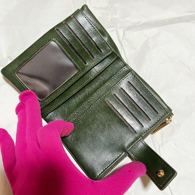 【美品】【FOREVER FOR YOU】 二つ折り財布 / グリーン系 < 女性ファッション 【美品】【FOREVER FOR YOU】 二つ折り財布 / グリーン系 < 女性ファッションの