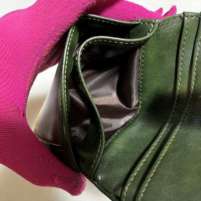 【美品】【FOREVER FOR YOU】 二つ折り財布 / グリーン系 < 女性ファッション 【美品】【FOREVER FOR YOU】 二つ折り財布 / グリーン系 < 女性ファッションの