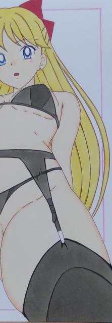 自作イラスト/美少女戦士セーラームーン/愛野美奈子/下着/ガーターベルト/ < アニメ/コミック/キャラクター 自作イラスト/美少女戦士セーラームーン/愛野美奈子/下着/ガーターベルト/ < アニメ/コミック/キャラクターの