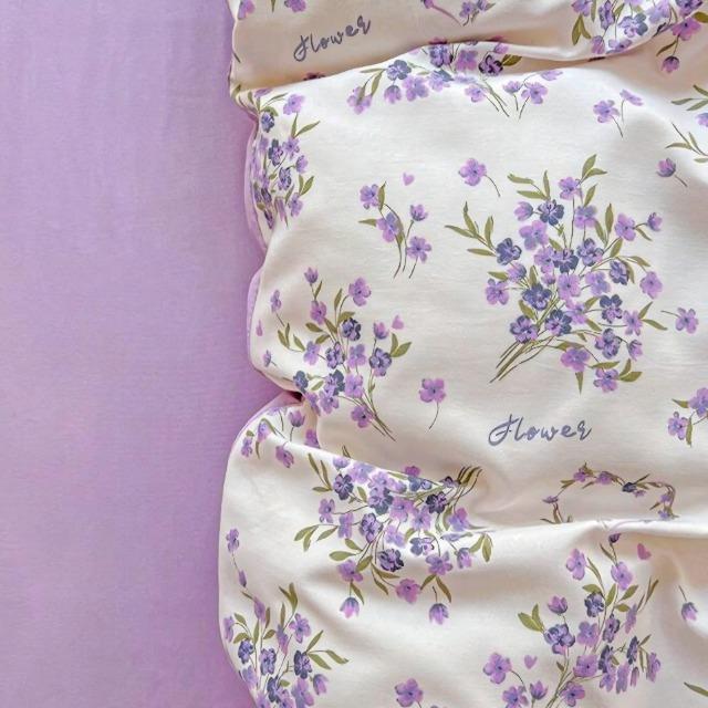 ☆シングル布団カバー☆4点セット ラベンダー柄×パープル系 < インテリア/ライフ ☆シングル布団カバー☆4点セット ラベンダー柄×パープル系 < インテリア/ライフの