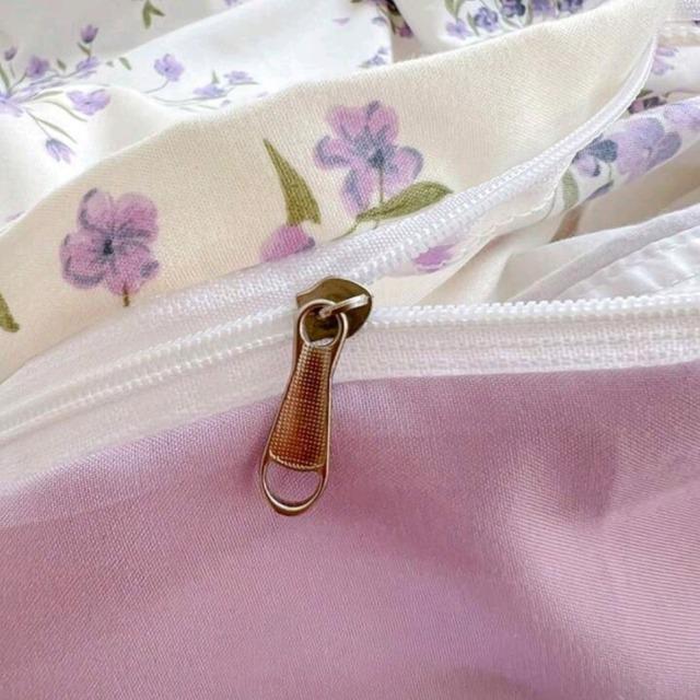 ☆シングル布団カバー☆4点セット ラベンダー柄×パープル系 < インテリア/ライフ ☆シングル布団カバー☆4点セット ラベンダー柄×パープル系 < インテリア/ライフの