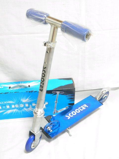 お子様に♪高さ調整可 キックボード.スケートスクーター箱付 ブルー@ < おもちゃ  お子様に♪高さ調整可 キックボード.スケートスクーター箱付 ブルー@ < おもちゃの