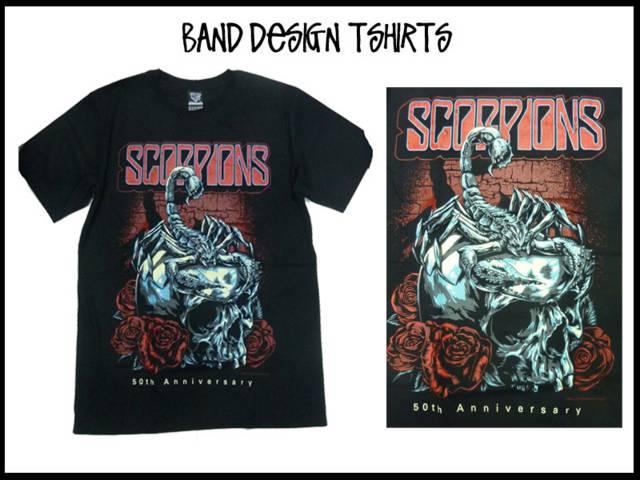 Scorpian スコピアンバンドデザインT-シャツ【L】68-36 < 男性ファッション  Scorpian スコピアンバンドデザインT-シャツ【L】68-36 < 男性ファッションの