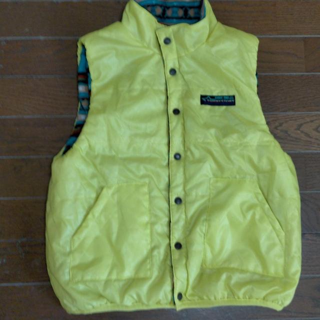 funny story 男の子用 ダウンベスト イエロー系 < キッズ/ベビー  funny story 男の子用 ダウンベスト イエロー系  < キッズ/ベビーの