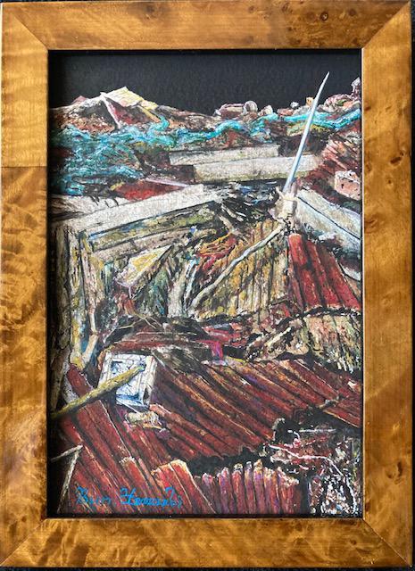 絵画 水彩画ガッシュ水彩・透明水彩『災害』新品・真作保証 原画 < ホビー 絵画 水彩画ガッシュ水彩・透明水彩『災害』新品・真作保証 原画 < ホビーの