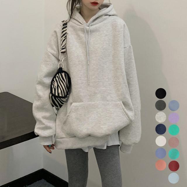 送料無料 新品 裏起毛パーカー レディース 韓国風秋冬 < 女性ファッション  送料無料 新品 裏起毛パーカー レディース 韓国風秋冬  < 女性ファッションの