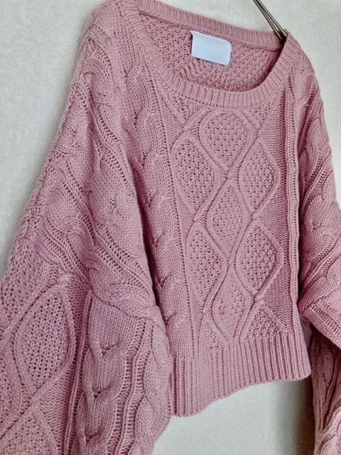 nwith ミニ丈 ゆったり ケーブルニット セーター F 萌え袖 トップス N2m < 女性ファッション  nwith ミニ丈 ゆったり ケーブルニット セーター F 萌え袖 トップス N2m < 女性ファッションの