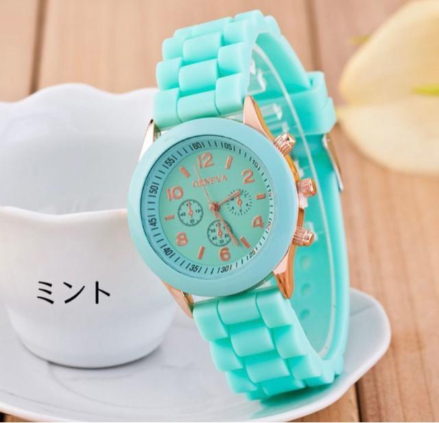 GEN EVA スポーツウォッチ ミントカラー 未使用品 4017-10-10 < 女性アクセサリー/時計  GEN EVA スポーツウォッチ ミントカラー 未使用品 4017-10-10  < 女性アクセサリー/時計の